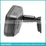 Car 7 Inch Rear View Mirror Monitor Full Screen 3 AV-input Wireless Camera Reverse Diplay