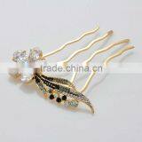 High quality18K cubic zirconia bridal hair combs