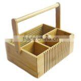 DT002 Special Bamboo Lattice Flatware Caddy/Cutlery and Utensil Holder thumbnail-2