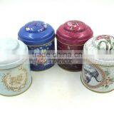 Round Tea Tin Box With Special Lid Tea Can Tin Box thumbnail-4