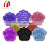 Paw Shape Metal Pet Id Tags, High Quality Metal Pet Id Tags