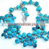 Bright!! Turquoise Jewellery 670 Leather Horse Gold Silver Engagement and Wedding Ring Sets Diamond Earrings thumbnail-1