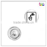 Custom metal Drinking water Icon charm snap button for bracelet