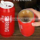 New product of 2016! Can Shaped Logo Customized Coffee Self Stirring Mug Automatic Mixing
