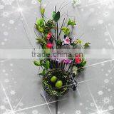 Decorative Artificial Flowers With Green Eggs for Indoor Decoration thumbnail-1
