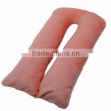 2016 New Arrival Polyester U Shaped Hot Pink Pregnancy Body Pillow