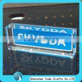 Blue Custom Acrylic Block Tube Cutting Blocks Stainless Tube Cutting Block