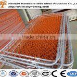 Construction Barrier / PVC Coated Chain Link Mesh Crowd Control Barrier