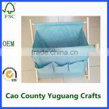 Library Magazine Newspaper Rack Folding Wooden Magazine Rack thumbnail-3