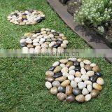Garden Pack of 2 Stepping Pebble Stones on Mesh Borders thumbnail-1