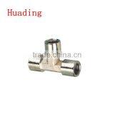 BSP,NPT,FXFXF ,forged T-type Brass Connector,manifold Connectors thumbnail-1
