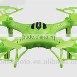 Four-axis aircraft four rotor flying saucer six-axis tricher instrument remote control UAV children's toys a key return