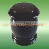 HAND CARVED JET BLACK MARBLE URNS thumbnail-4