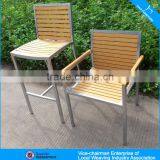 Modern Outdoor Furniture Wholesale Garden Plastic Wood Table and Chair thumbnail-5