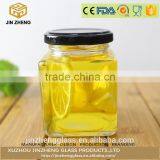 Square Glass Jelly Jam Honey Jar With Screw Lid 500ml thumbnail-1
