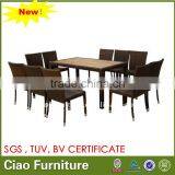 OUTDOOR ALUMINUM FRAME DINING TABLE 10 SEATER thumbnail-1