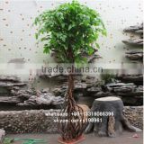LXY082418 artificial plants and trees realistic ficus bonsai tree artificial banyan bonsai