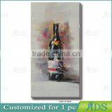 Handmade Wine Bottle Abstract Oil Painting thumbnail-6