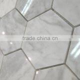 MM-CV242 Cheap Floor Decor Stone Natural Hexagon Marble Mosaics and Tiles thumbnail-2
