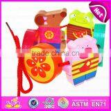 2015 Wooden Happy Threading Toys for Kids,Children DIY Hand Threading Toy,Threading Educational Kids Wooden Blocks Toy W11E041 thumbnail-3