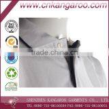 White Turndown Collar Mercerized Cotton Polo Shirts thumbnail-4