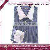 White Contrast Collar Tuxedo Tailored Mens Shirts thumbnail-1