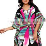 Crepe Fabric Designer Printed Kaftan / Poncho/kaftan Dress/abaya Kaftan thumbnail-2