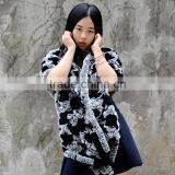 CX-B-65C Hot Sale Knitted Fur Blanket Scarf Shawl Rex Rabbit Fur Dresses Blanket Scarf Pockets thumbnail-4