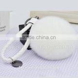 CX-R-24 Keychain Genuine Rex Rabbit Fur Mobile Phone Charm thumbnail-2