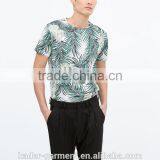 New Collection Korean Floral Print T Shirt, Mens Sublimation T Shirt, Beach Wear thumbnail-2