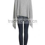 Wholesale Knitted Pure Cashmere Poncho thumbnail-2