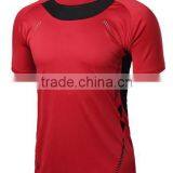 Outdoors New Arrival Mens Short Sleeve Dry Fit Running T Shirt Wholesale Polyester thumbnail-3