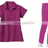 Body Fit Mock Wrap Hospital Staff Uniform thumbnail-5