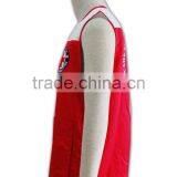 ISO 9001 Audit Factory 100% Polyester Zip up Red Fitted Safety Vest thumbnail-3