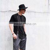 Men's Double Front Zipper Round Tee thumbnail-3