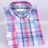 2017 Latest Fashion Plaid Long Sleeve Button-down Collar Casual Shirt for Men thumbnail-1