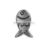 Zinc Based Alloy Spacer Beads Fish Animal Antique Silver thumbnail-1