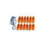12pcs Amber Running Board Light Kit Oval , T10 DC 12V / 5W thumbnail-1
