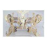 Black Mask Metal Mask Filigree Swarovski Crystal For Woman Weddings