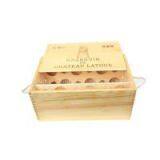 12 Bottles Wooden Wine Boxes for Sale thumbnail-1