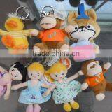 Factory Supply Good Quality Plush Mobile Keychain Toys With Metal Ring thumbnail-2