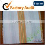 White With Yellow Yarn Dyed Cotton Strip Fabric thumbnail-1