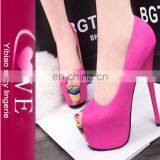 Quality Guarantee Factory Direct Candy Color High Heel Shoes for Ladies Fashion Footwear thumbnail-2