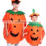 2016 Hot selling Adult funny halloween pumpkin mascot costume pumpkin performance wear with hat