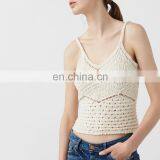 China Bulk Wholesale Clothing Ladies New Design Fashion Crochet Top thumbnail-2