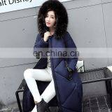 2017 Winter New Feather Cotton Clothing Women Korean Version of the Slim Plus Large Collar Collar Long Knee Women's Jacket S1003 thumbnail-2
