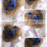 Aidocrystal Handmade Fashion Party Classic Series Ladies Hair Flower Accessories Hair Comb Floral Tiaras thumbnail-3