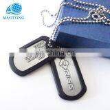 Custom High Quality Cheap Laser Engraved Black Dog Tags New Antique Silver Metal Military Dog Tag thumbnail-2