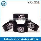 China Made 3/4 Inch Printing Barcode Silicone Rubber Wristband Watch thumbnail-1