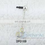 Silver Plated Mobile Phone Dust Plug Dust Plug